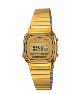 CASIO LA670WGA-9DF שעון יד דיגיטלי זהב קאסיו 